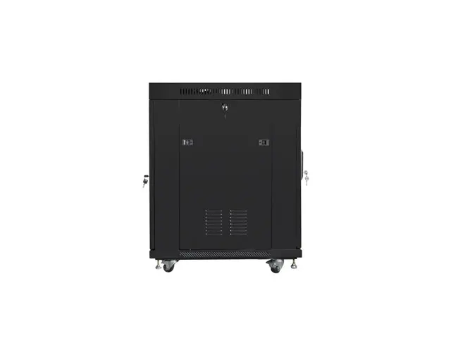 Комуникационен шкаф, Lanberg rack cabinet 19" free-standing 15U/800x1000 (flat pack) with glass door lcd black v2 - image 5