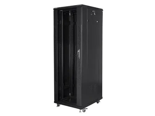 Комуникационен шкаф, Lanberg rack cabinet 19" free-standing 37U / 600x800 self-assembly flat pack, black - image 2