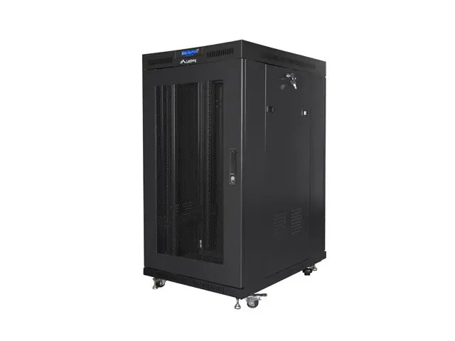 Комуникационен шкаф, Lanberg rack cabinet 19" free-standing 22U/800x1000 (flat pack) with mesh door lcd black v2