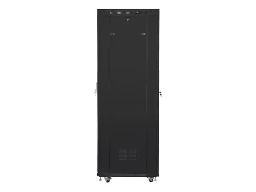 Комуникационен шкаф, Lanberg rack cabinet 19" free-standing 42U/600x800 (flat pack) with glass door lcd black v2 - image 2