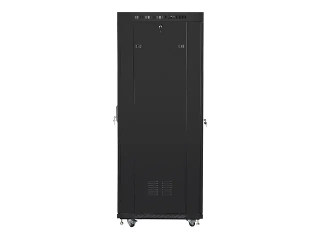 Комуникационен шкаф, Lanberg rack cabinet 19" free-standing 37U/600x800 (flat pack) with glass door lcd black v2 - image 1