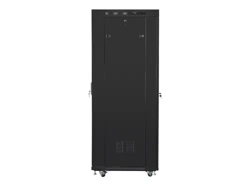 Комуникационен шкаф, Lanberg rack cabinet 19" free-standing 37U/600x800 (flat pack) with glass door lcd black v2 - image 1