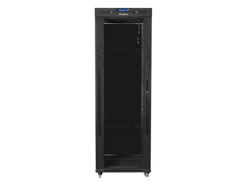 Комуникационен шкаф, Lanberg rack cabinet 19" free-standing 37U/600x800 (flat pack) with glass door lcd black v2 - image 5