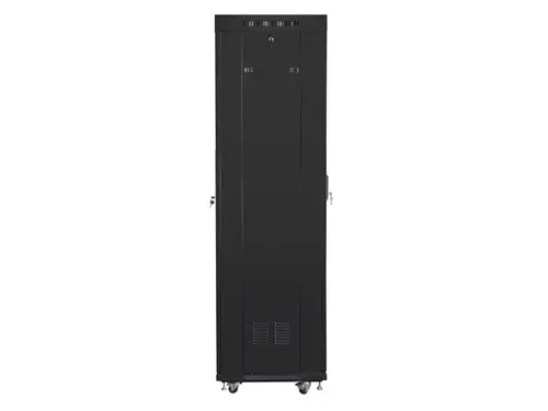 Комуникационен шкаф, Lanberg rack cabinet 19" free-standing 42U/600x600 (flat pack) with glass door lcd black v2 - image 5