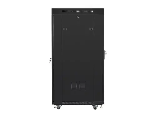 Ερμάριο επικοινωνιών, Lanberg rack 19" ελεύθερης τοποθέτησης 27U/800x1200 (flat pack) με γυάλινη πόρτα lcd, Επάνω μέρος με θήκη ανεμιστήρων - 2