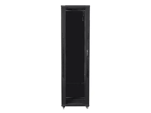 Комуникационен шкаф, Lanberg rack cabinet 19" free-standing 37U / 800x800 self-assembly flat pack, black - image 1