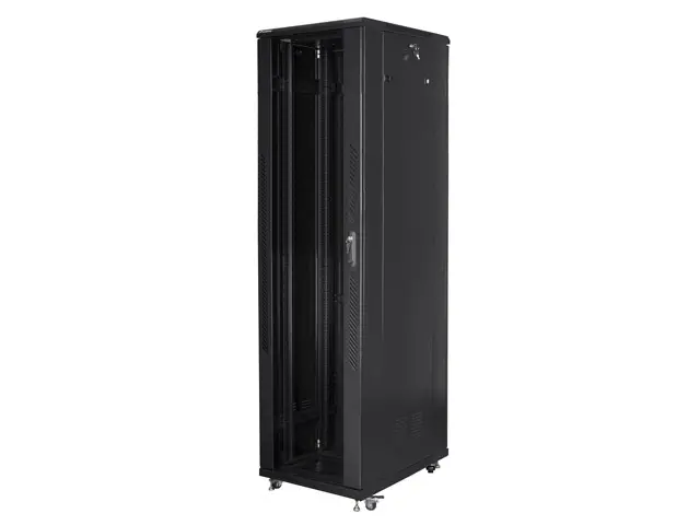 Комуникационен шкаф, Lanberg rack cabinet 19" free-standing 37U / 800x800 self-assembly flat pack, black - image 2
