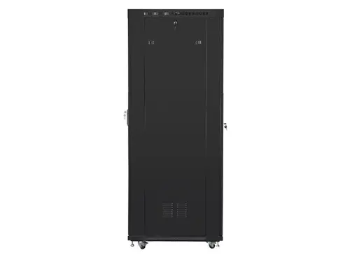 Комуникационен шкаф, Lanberg rack cabinet 19" free-standing 27U/800x1200 (flat pack) with mesh door lcd black - image 1