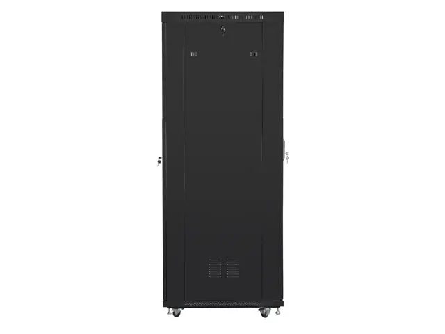 Комуникационен шкаф, Lanberg rack cabinet 19" free-standing 27U/800x1000 (flat pack) with glass door lcd black v2 - image 4