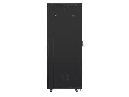 Комуникационен шкаф, Lanberg rack cabinet 19" free-standing 27U/800x1000 (flat pack) with glass door lcd black v2 - image 4