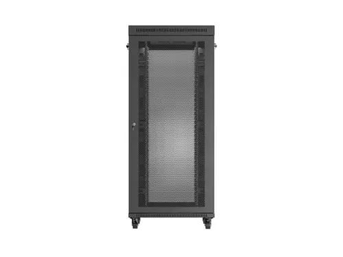 Комуникационен шкаф, Lanberg rack cabinet 19" free-standing 37U/600X800 (FLAT PACK) with mesh door LCD black - image 5