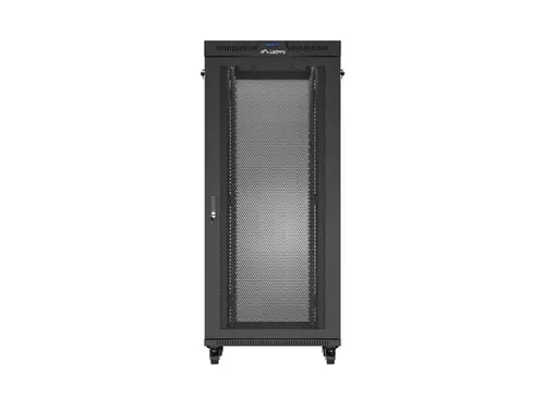 Комуникационен шкаф, Lanberg rack cabinet 19" free-standing 37U/600X800 (FLAT PACK) with mesh door LCD black - image 8