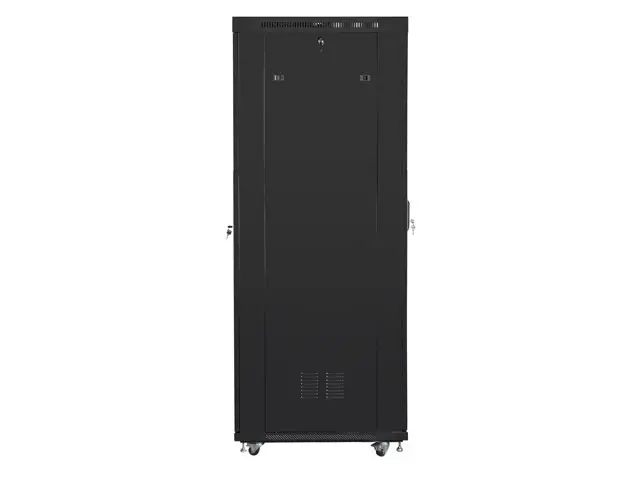 Комуникационен шкаф, Lanberg rack cabinet 19" free-standing 42U/600x1000 (flat pack) with mesh door lcd black v2 - image 1