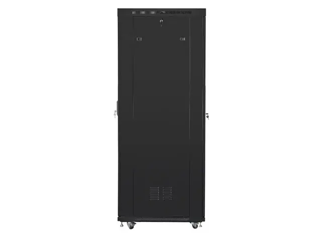 Комуникационен шкаф, Lanberg rack cabinet 19" free-standing 42U/600x1000 (flat pack) with mesh door lcd black v2 - image 2