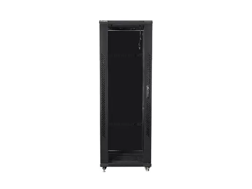 Комуникационен шкаф, Lanberg rack cabinet 19" free-standing 47U / 800x800 self-assembly flat pack, black - image 1