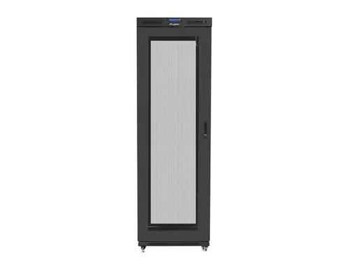 Комуникационен шкаф, Lanberg rack cabinet 19" free-standing 47U/800x1000 (flat pack) with mesh door lcd black v2 - image 1