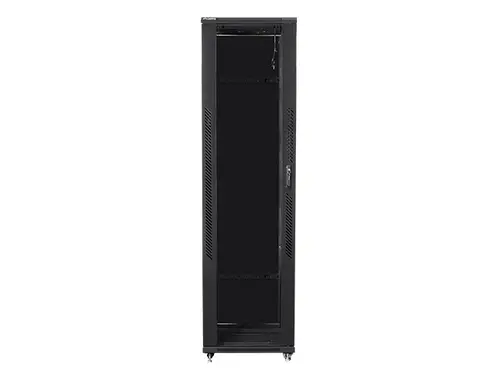 Комуникационен шкаф, Lanberg rack cabinet 19" free-standing 47U / 800x1000 self-assembly flat pack, black - image 1