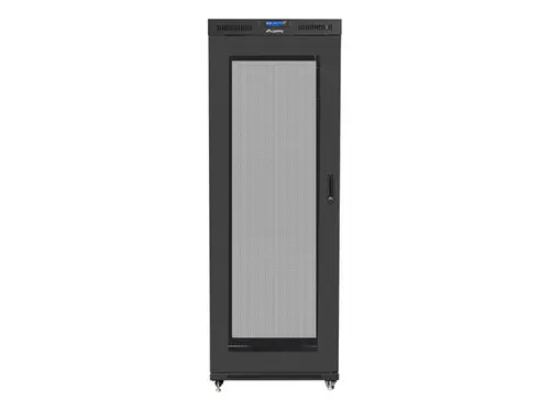 Комуникационен шкаф, Lanberg rack cabinet 19" free-standing 37U/800x1000 (flat pack) with glass door lcd black v2 - image 3