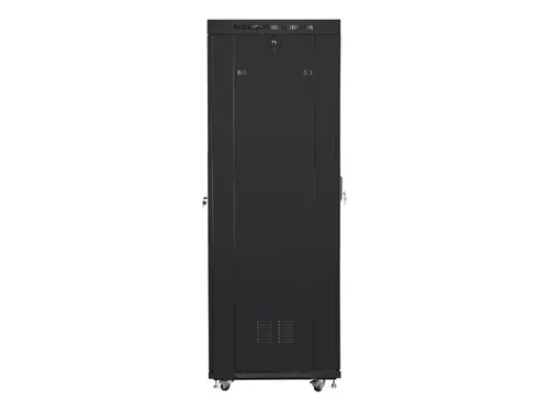 Комуникационен шкаф, Lanberg rack cabinet 19" free-standing 42U/800x800 (flat pack) with glass door lcd black v2 - image 2