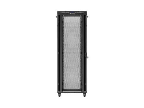 Комуникационен шкаф, Lanberg rack cabinet 19" free-standing 47U/800X800 (FLAT PACK) with mesh door LCD black - image 5
