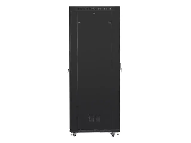 Комуникационен шкаф, Lanberg rack cabinet 19" free-standing 47U/800x1000 (flat pack) with glass door lcd black v2 - image 1