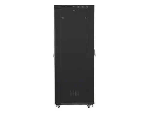 Комуникационен шкаф, Lanberg rack cabinet 19" free-standing 47U/800x1000 (flat pack) with glass door lcd black v2 - image 1
