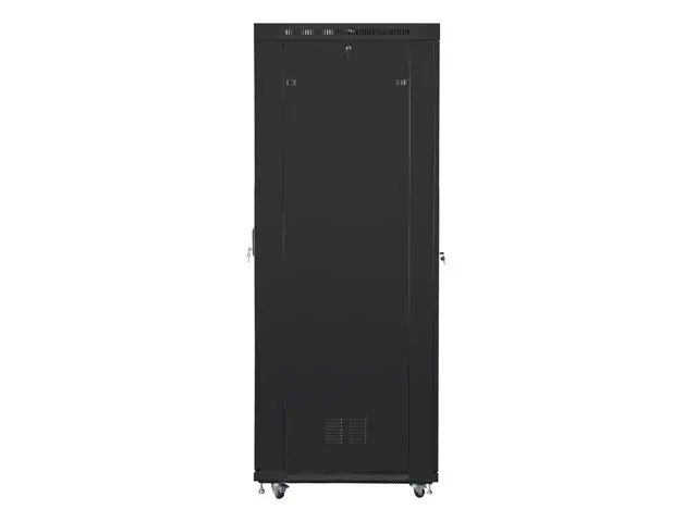 Комуникационен шкаф, Lanberg rack cabinet 19" free-standing 47U/800x1000 (flat pack) with glass door lcd black v2 - image 2