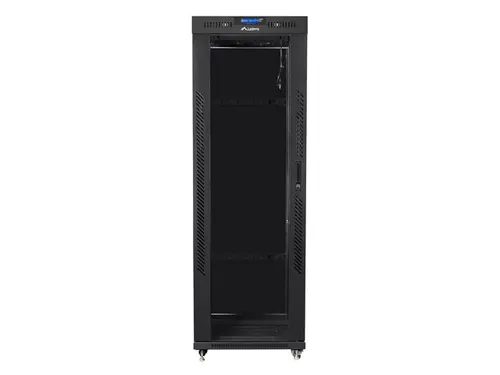 Комуникационен шкаф, Lanberg rack cabinet 19" free-standing 37U/800x1000 (flat pack) with glass door lcd black v2 - image 5