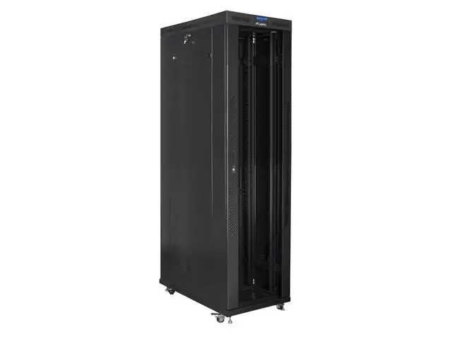 Ερμάριο επικοινωνιών, Lanberg ερμάριο rack 19" ελεύθερης τοποθέτησης 47U/800x1200 (flat pack) με γυάλινη πόρτα LCD μαύρο v2 - image 2