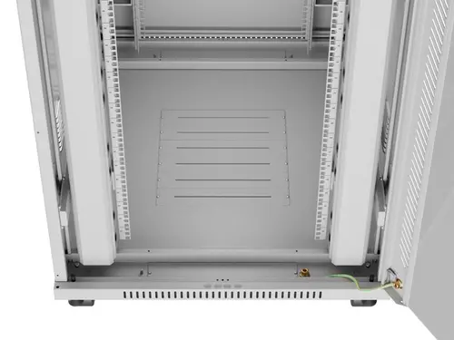 Комуникационен шкаф, Lanberg rack cabinet 19" free-standing 42U/800x1000 (flat pack) with glass door lcd grey v2 - image 4