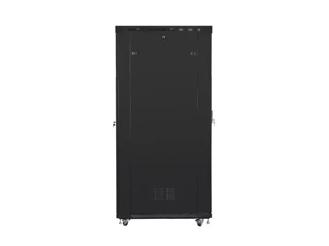 Комуникационен шкаф, Lanberg rack cabinet 19" free-standing 42U/800x1200 (flat pack) with glass door lcd black v2 - image 1