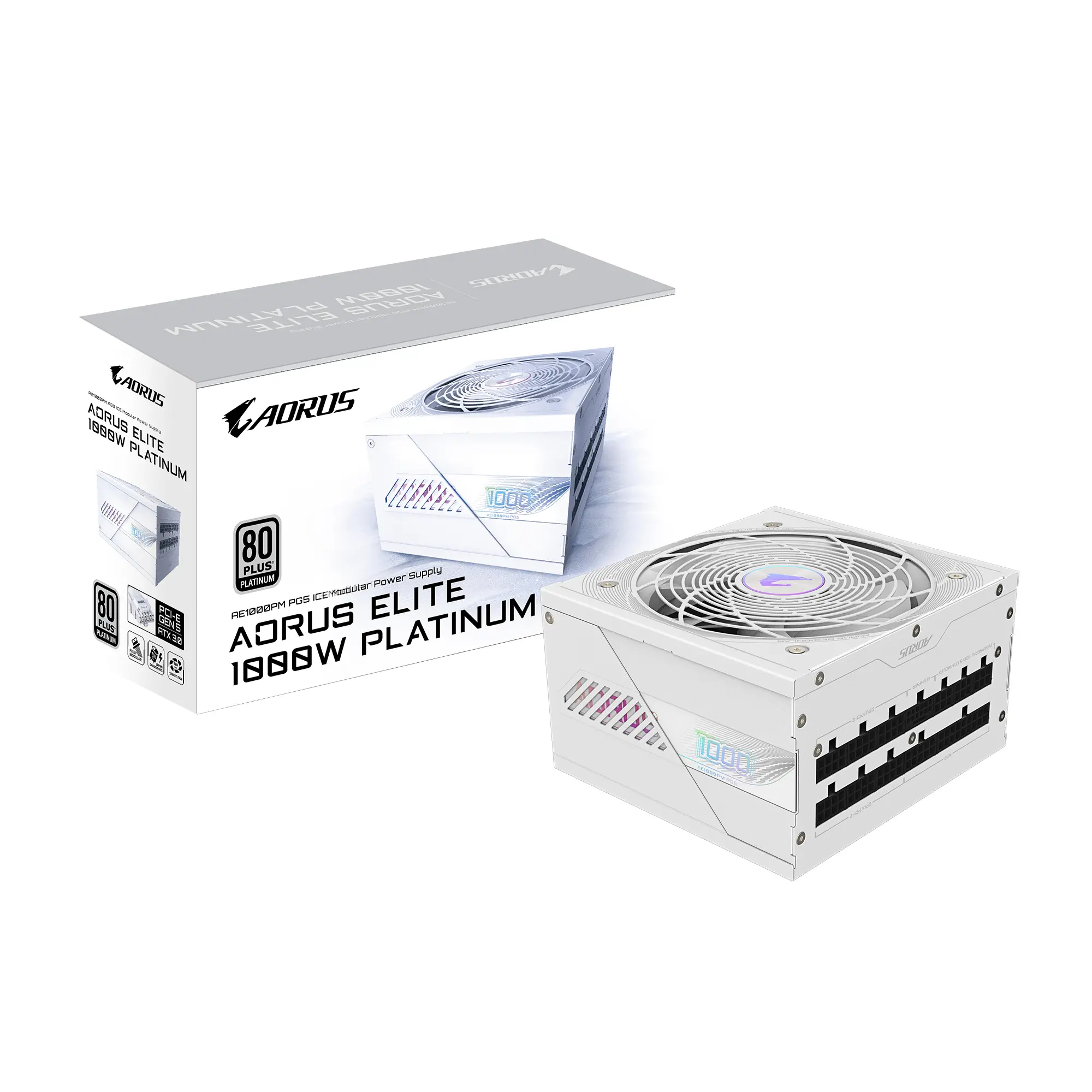Захранващ блок Gigabyte AORUS ELITE P1000W ICE - image 6
