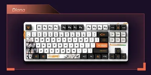 VGN професионална безжична геймърска механична клавиатура Wireless Professional Gaming Mechanical Keyboard - V87 PRO Diana - Aniya Switches, BT5.0, 2.4G - image 5