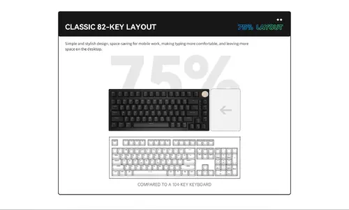VGN професионална геймърска механична клавиатура Professional Gaming Mechanical Keyboard N75 RGB Jelly Orange - Power Purple Switches [Tactile] - image 7