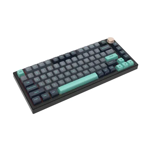 VGN професионална геймърска механична клавиатура Professional Gaming Mechanical Keyboard N75 RGB Caribbean Blue - Power Purple Switches [Tactile] - image 1