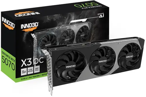 Видео карта, Inno3D GeForce RTX 5070 12GB GDDR7 X3 OC