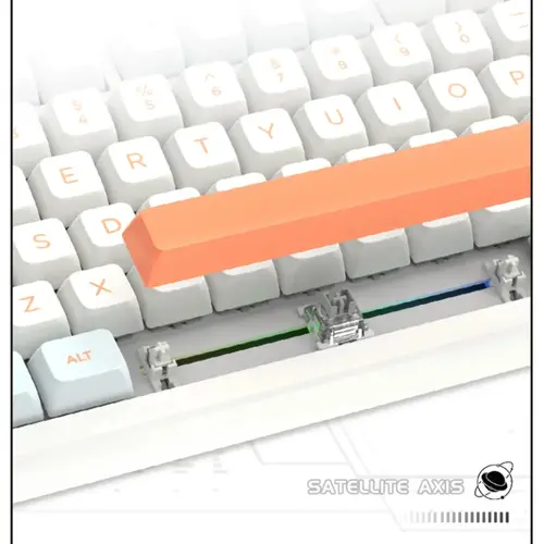 VGN професионална геймърска механична клавиатура Professional Gaming Mechanical Keyboard N75 RGB Caribbean Blue - Power Silver Switches [Linear] - image 9