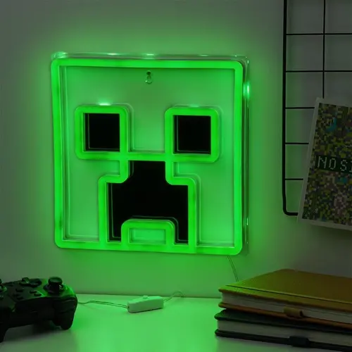 Лампа Paladone: Minecraft - Creeper Wall Mountable LED Neon Light, PP14020MCFVN - image 3