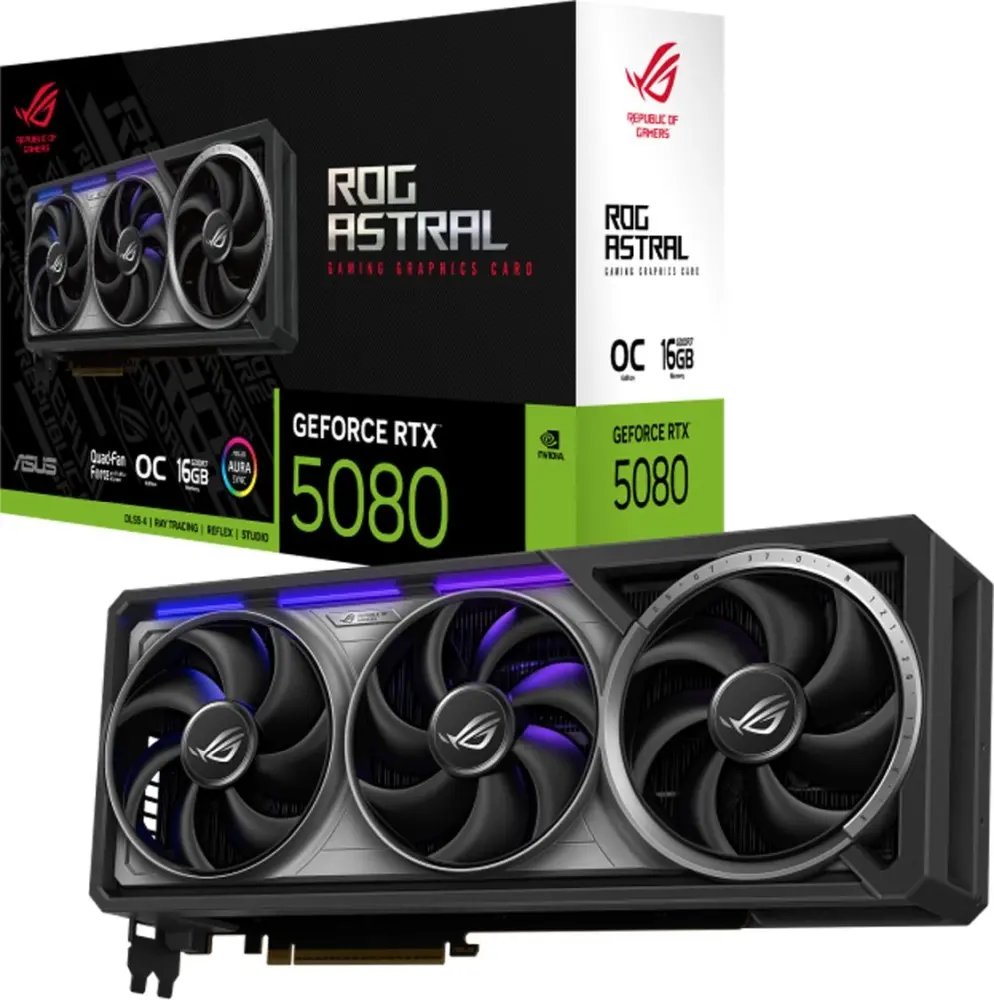 Видео карта, Asus ROG Astral GeForce RTX 5080 16GB GDDR7 OC