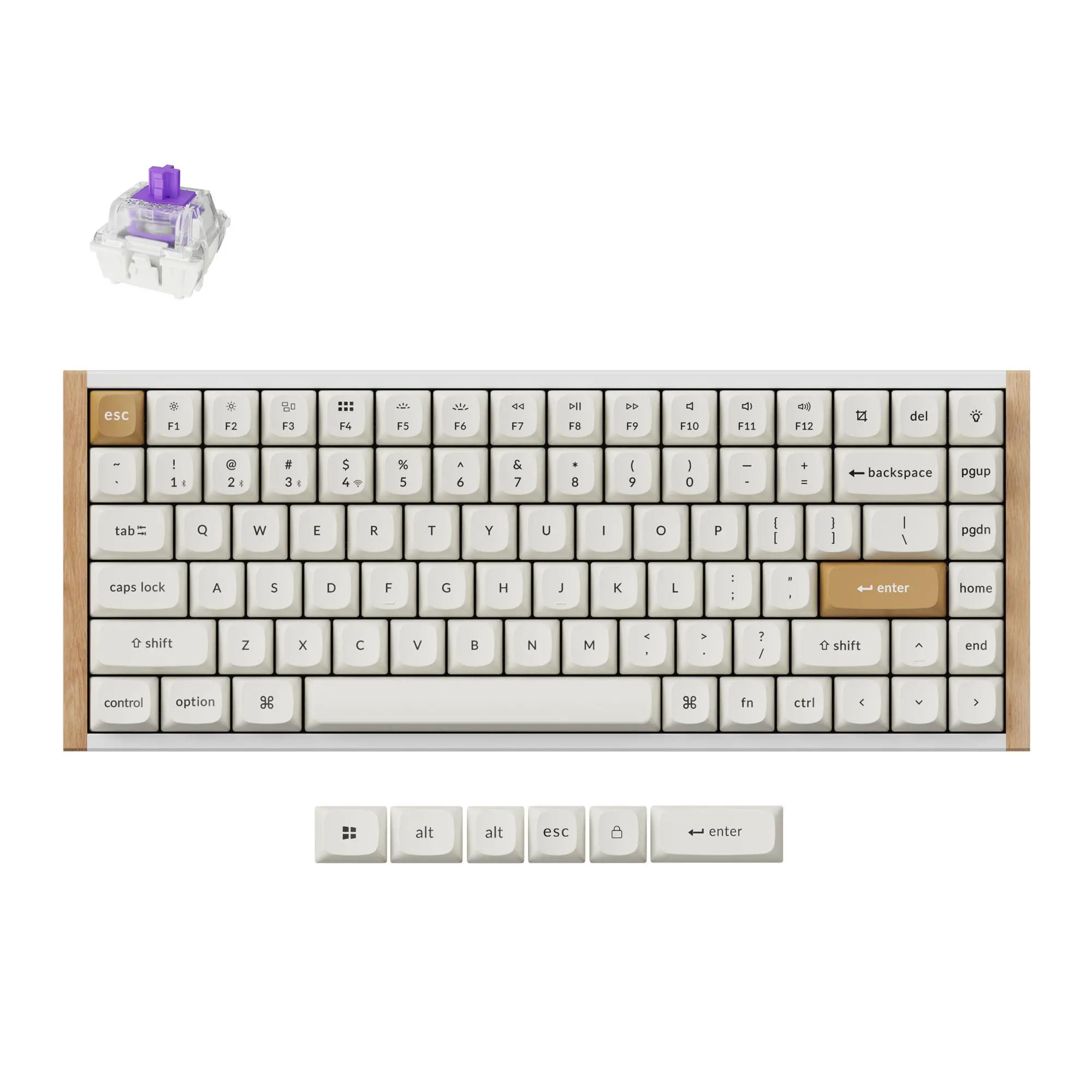 Tastatură mecanică gaming Keychron K2 HE Special Edition White - Wireless