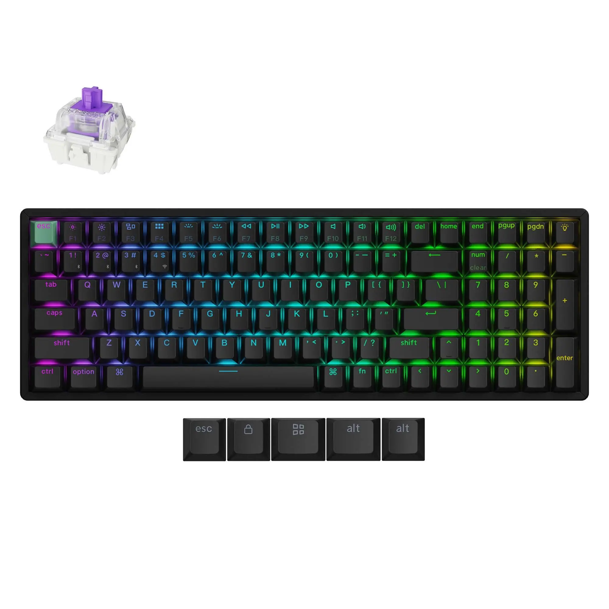 Геймърска механична клавиатура Keychron K4 HE Standard Edition - Wireless, Full Size