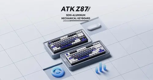 ATK професионална безжична геймърска механична клавиатура Wireless Professional Gaming Mechanical Keyboard - Z87 PRO Side Engraving - Aniya Switches - image 1