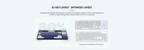 ATK професионална безжична геймърска механична клавиатура Wireless Professional Gaming Mechanical Keyboard - Z87 PRO Side Engraving - Aniya Switches - image 6