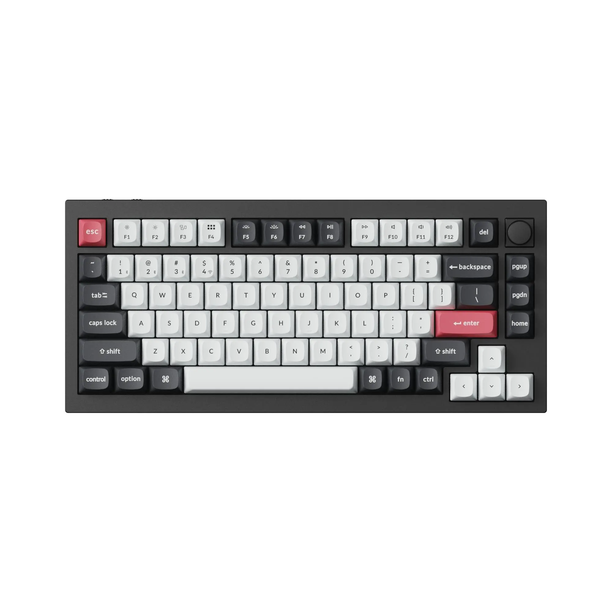 Механична клавиатура Keychron Q1 HE QMK 75% Carbon Black - Wireless - image 1