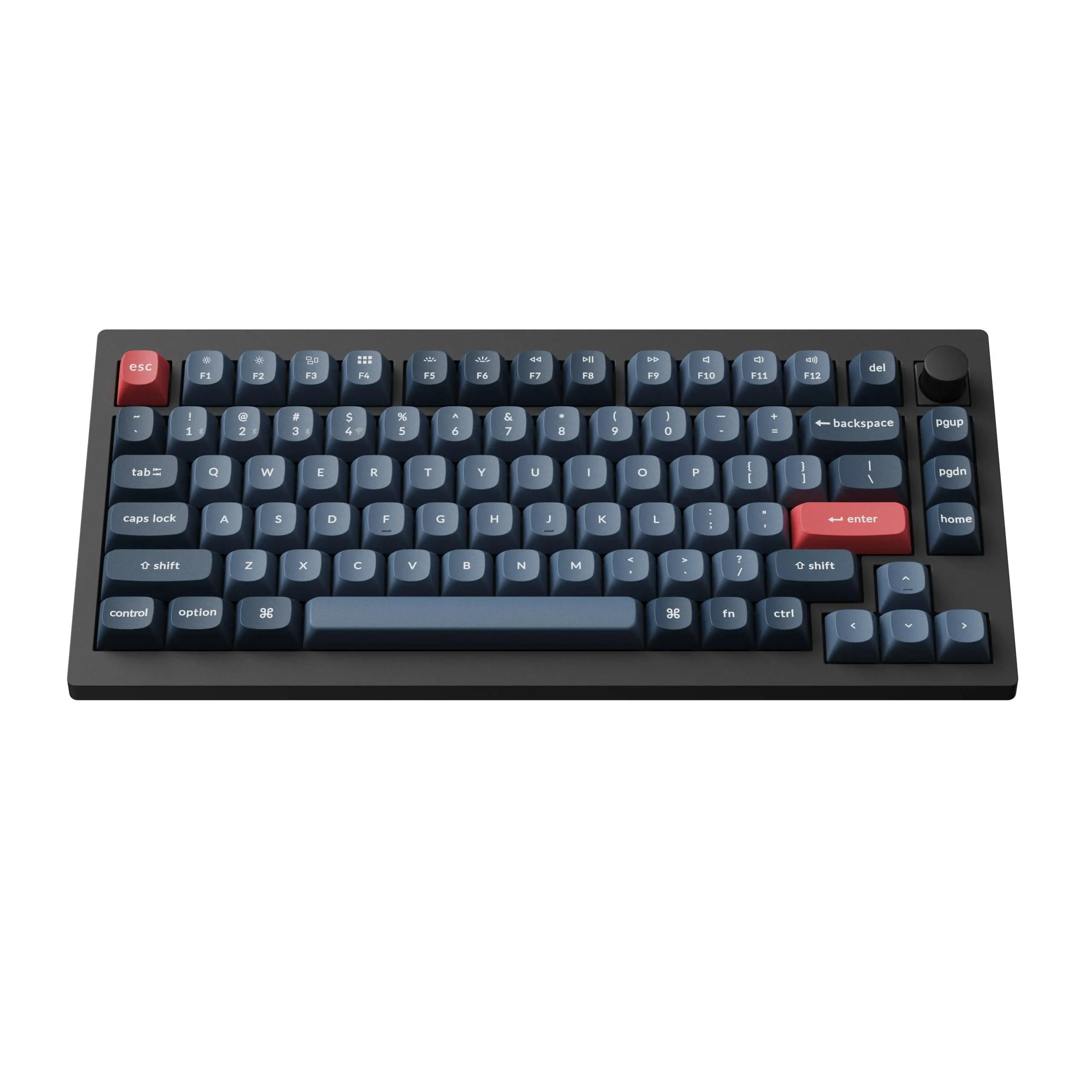 Механична клавиатура Keychron V1 MAX QMK 75% Carbon Black - Wireless - image 2