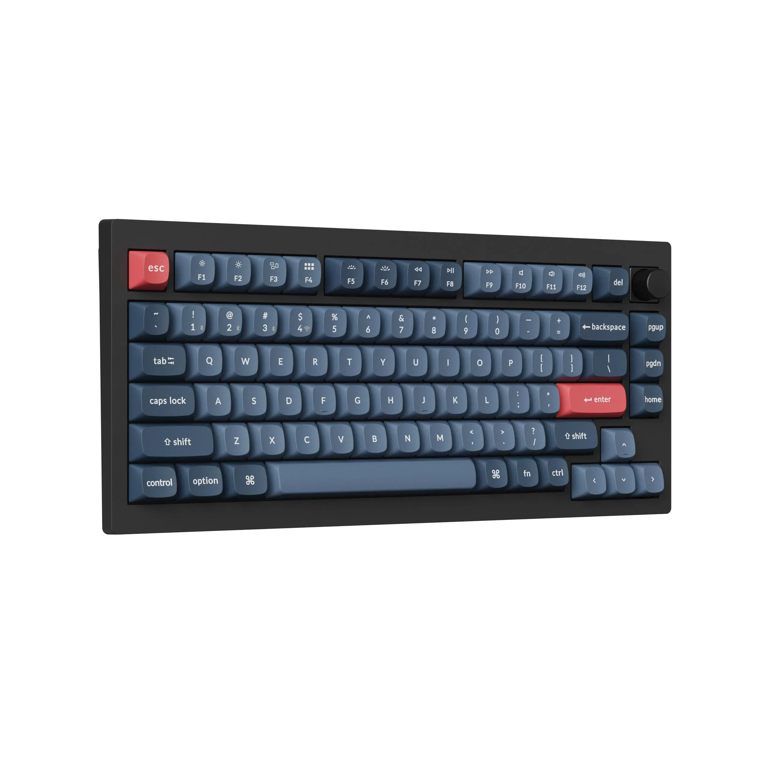 Механична клавиатура Keychron V1 MAX QMK 75% Carbon Black - Wireless - image 3