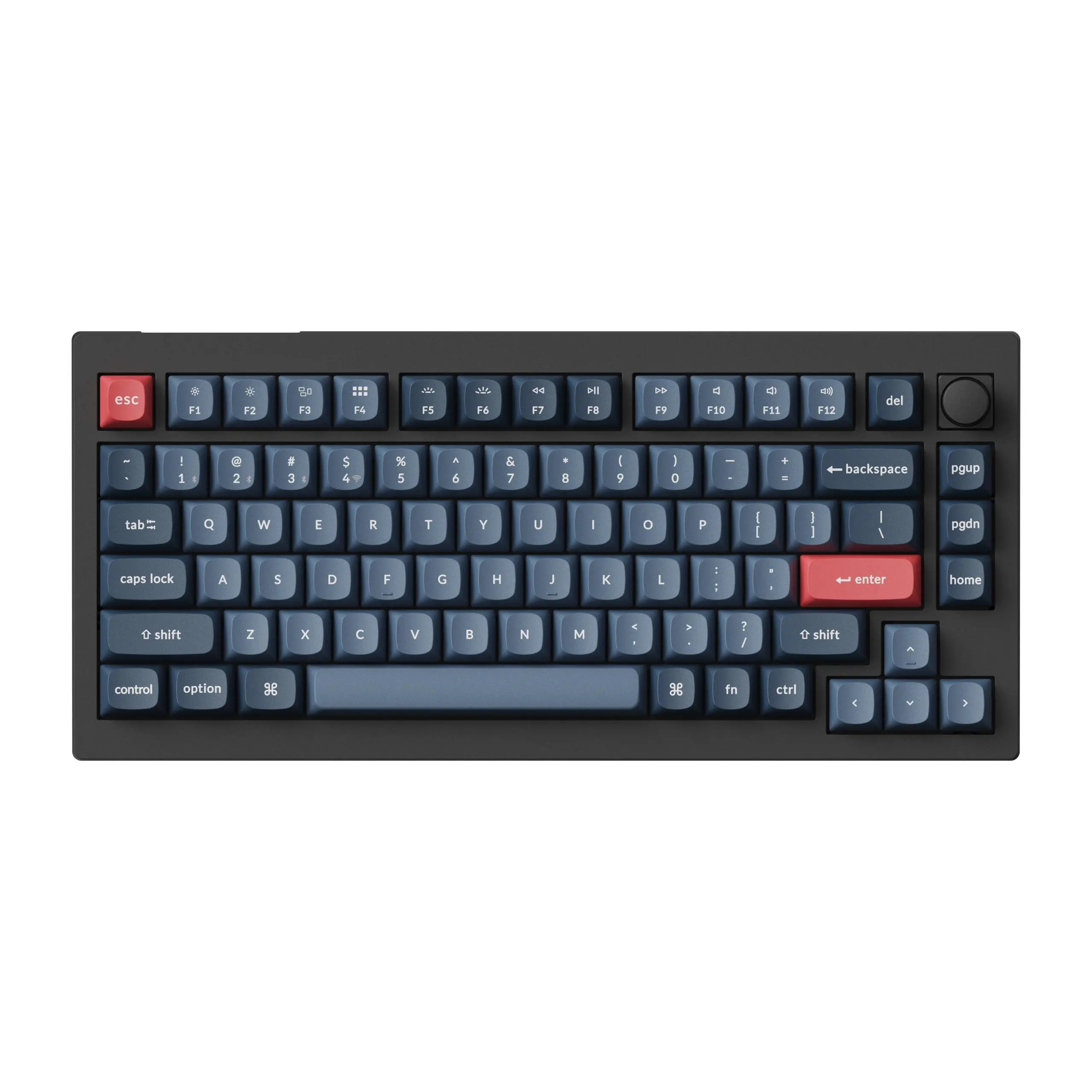 Механична клавиатура Keychron V1 MAX QMK 75% Carbon Black - Wireless - image 6