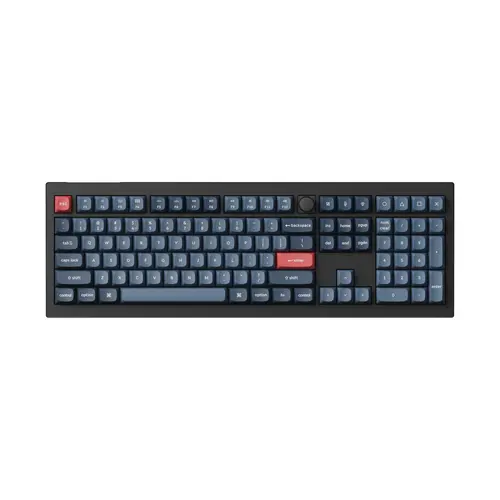 Механична клавиатура Keychron V6 MAX QMK Carbon Black - Wireless, Full-Size - image 1