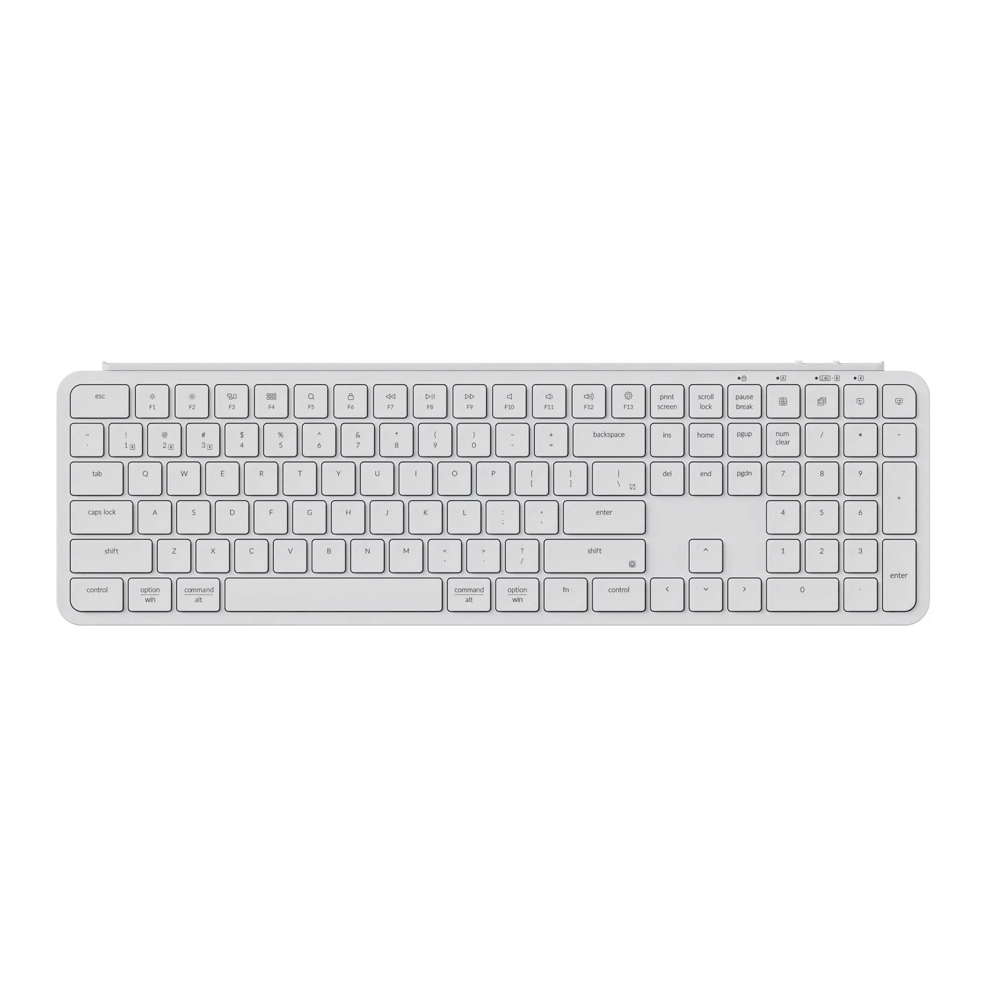 Tastatură wireless Keychron B6 Pro Ultra-Slim - Ivory White