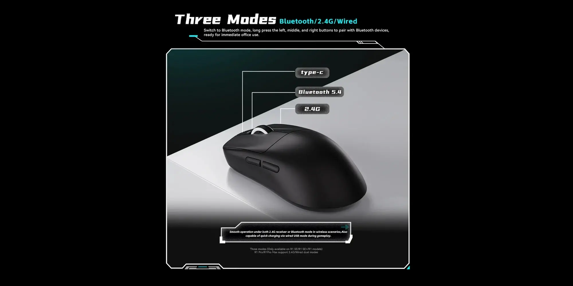 VXE професионална геймърска мишка Wireless Gaming Mouse Dragonfly R1 SE+ - Huano Blue Glow V2, White - image 10